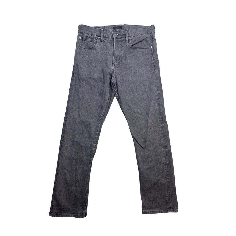 Polo Ralph Lauren Prospect Straight Gray Denim Jeans Mens 34x32 35x30 Actual